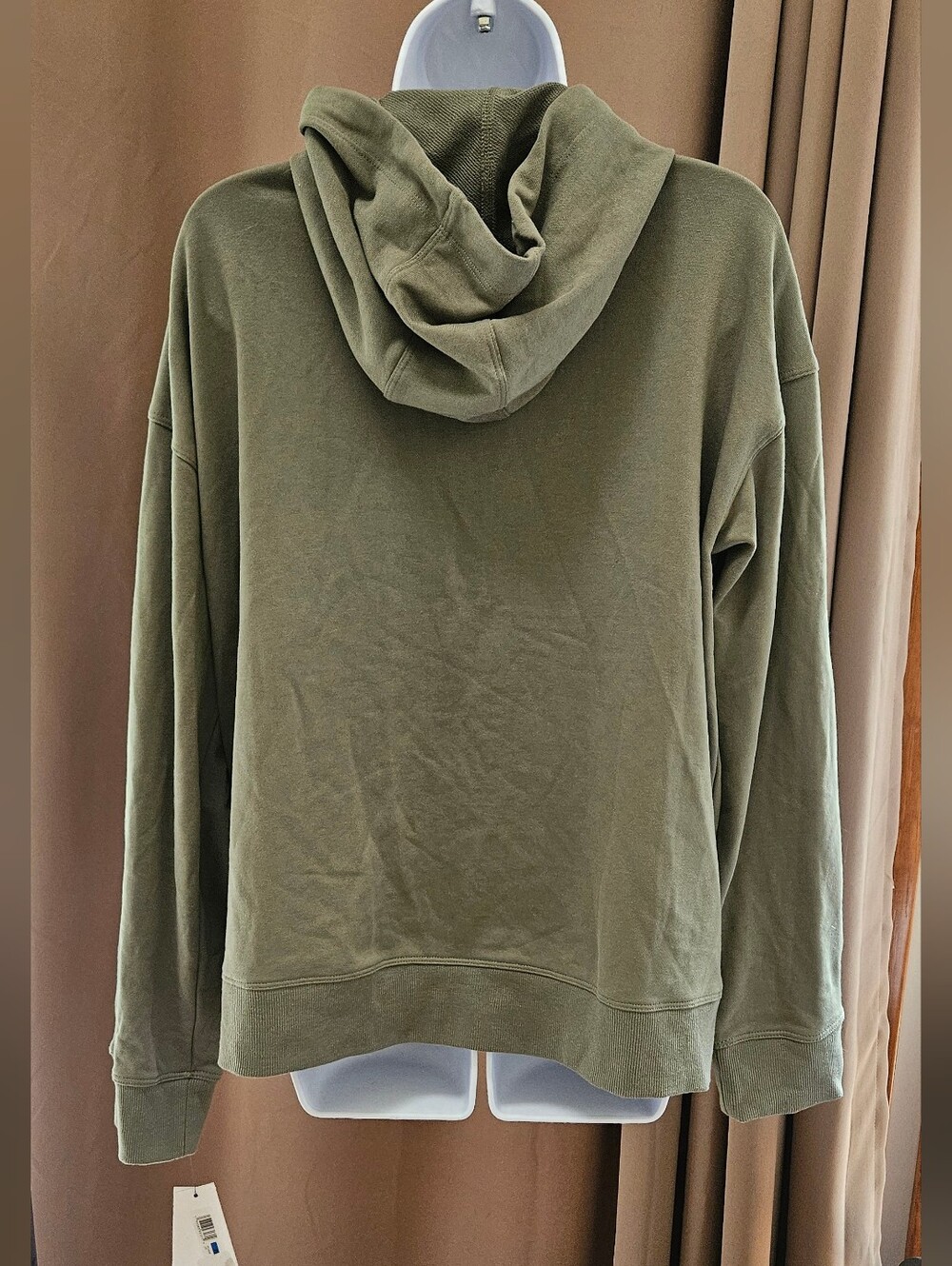 NWT Calvin Klein Performance Women's Fleece Zip Hoodie Olive Green - Picture 3 of 7